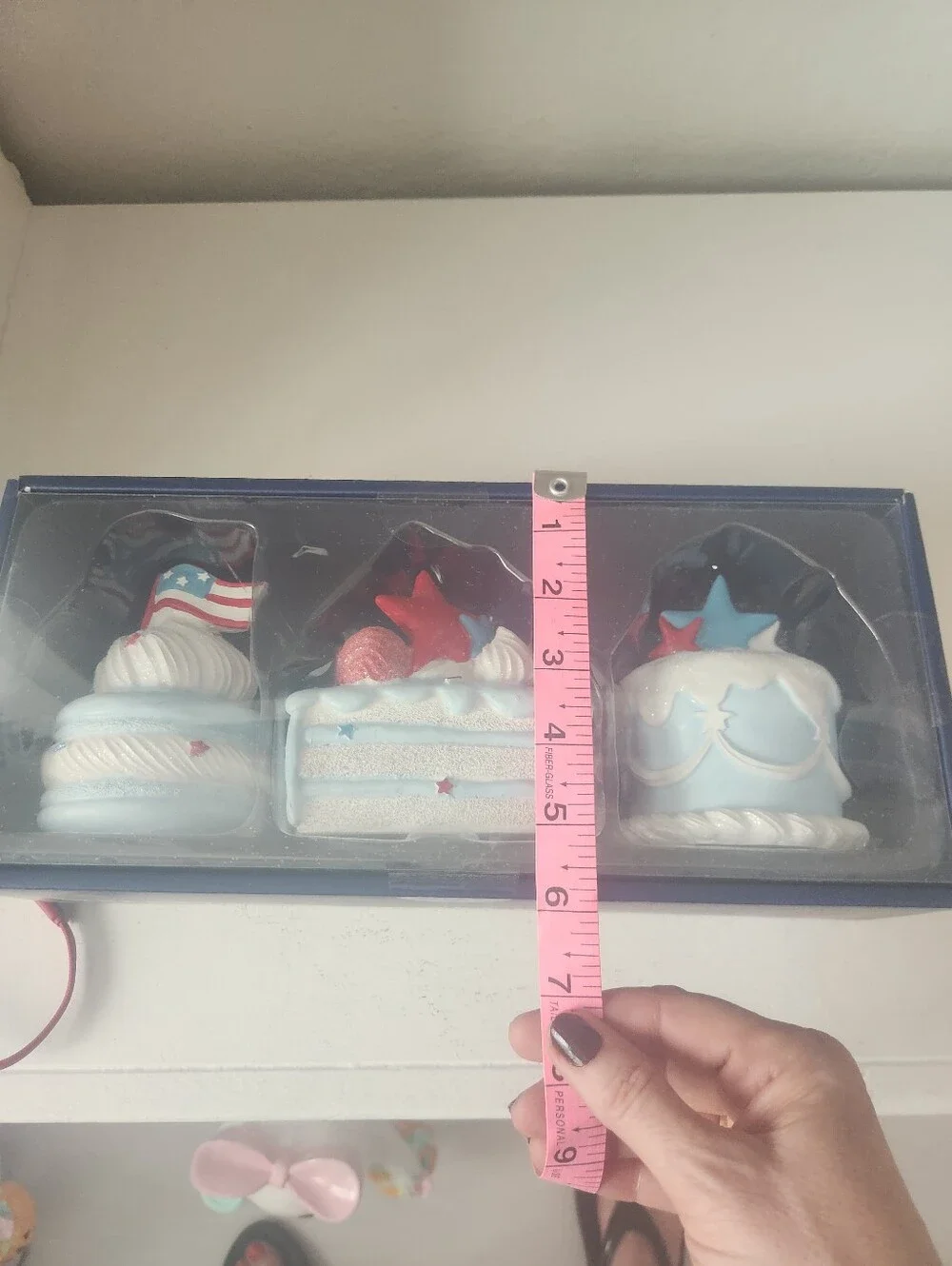 liberty Lane Resin Patriotic Cakes Figurens Set Of 3
